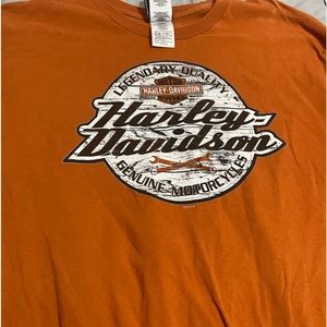 Harley-Davidson burnt orange men’s T shirt.